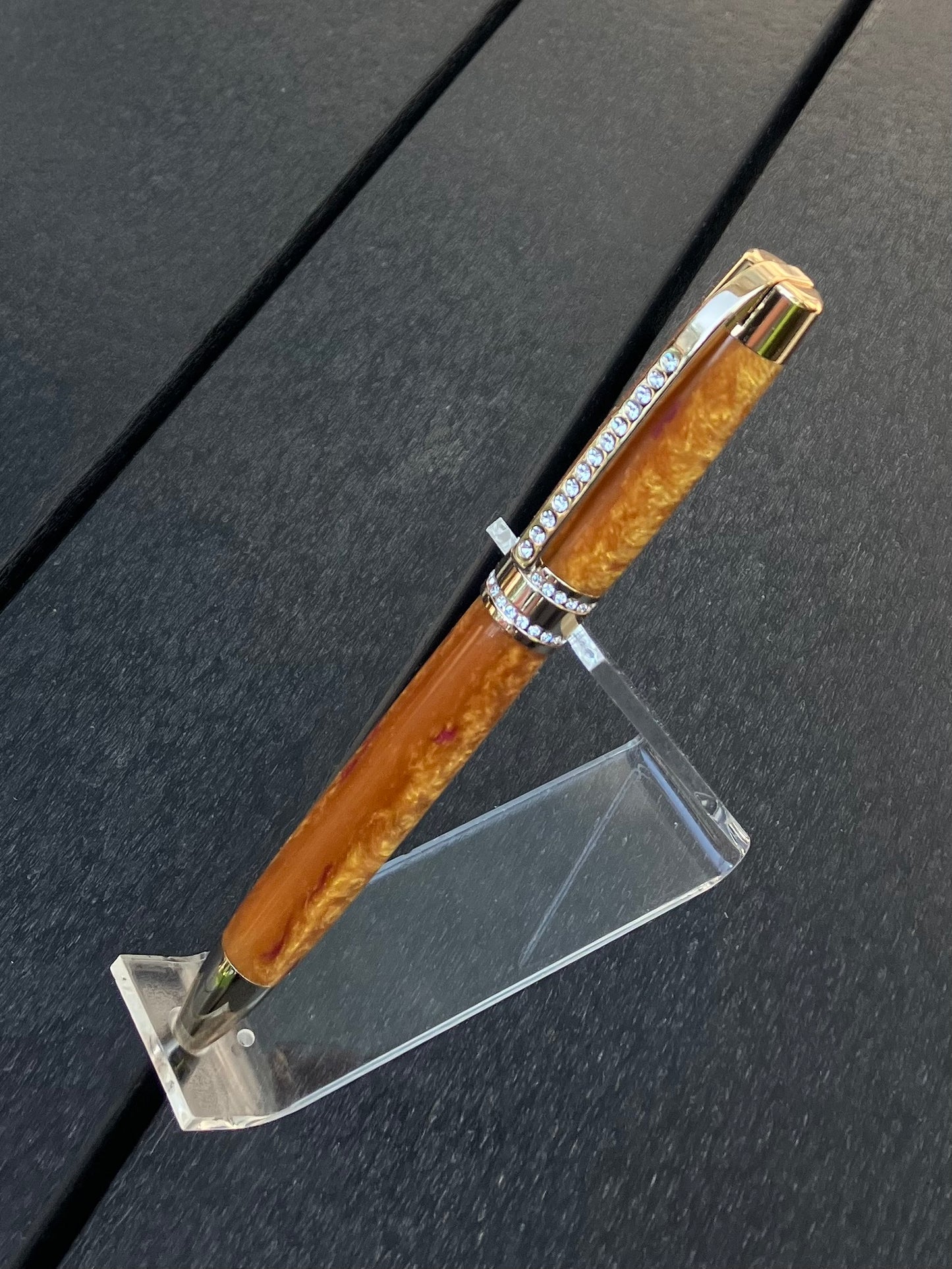 BP512-0523 Swarovski Gold - Handcrafted Ballpoint Pen