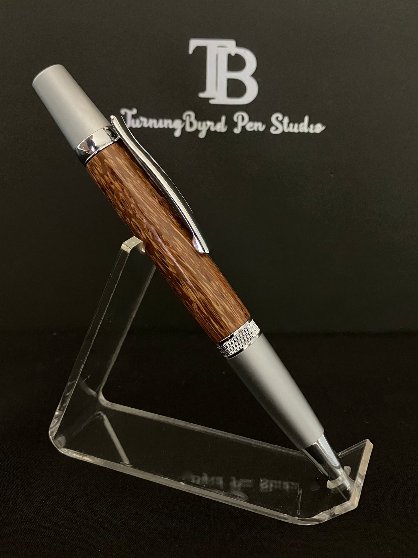 BP527-0923 Red Palm - Handcrafted Ballpoint Pen