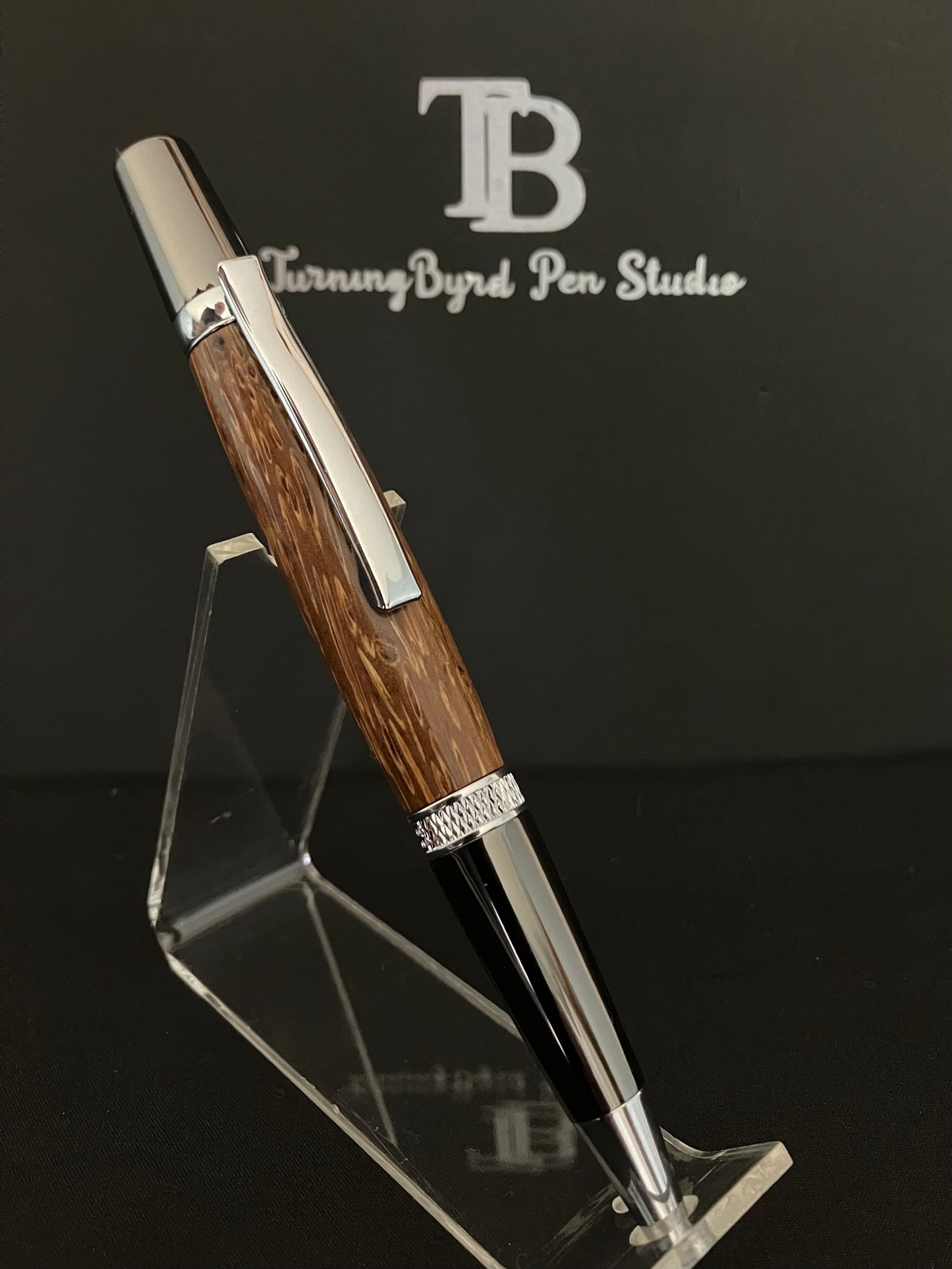 BP528-0923 Red Palm - Handcrafted Ballpoint Pen