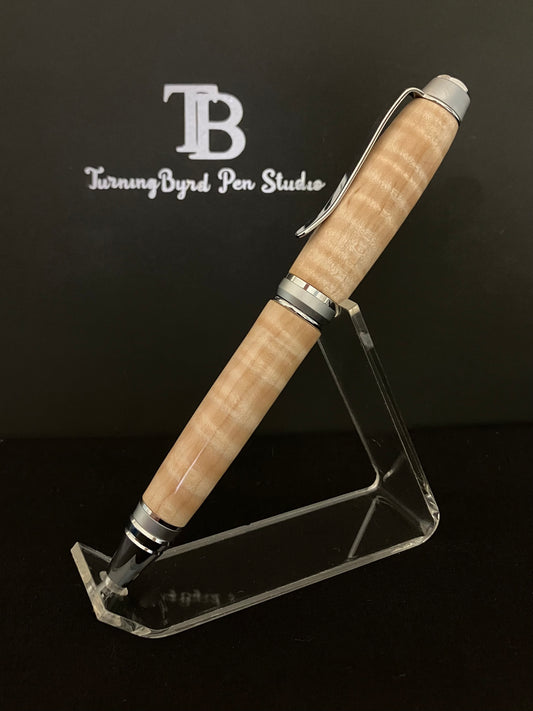 BP531-0923 Curly Maple - Handcrafted Ballpoint Pen