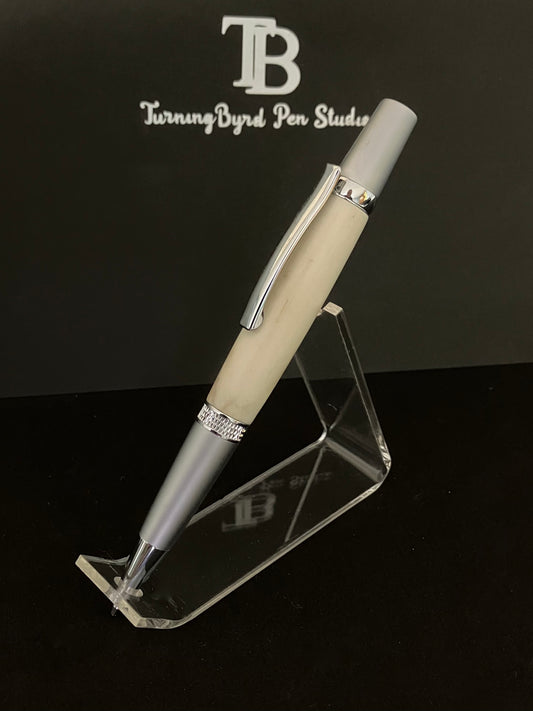 BP545-0124 Whitetail Antler - Handcrafted Ballpoint Pen