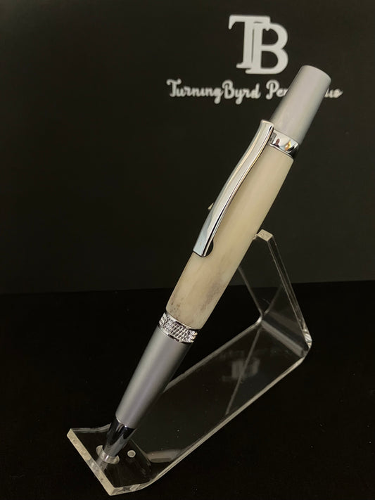 BP546-0124 Whitetail Antler - Handcrafted Ballpoint Pen