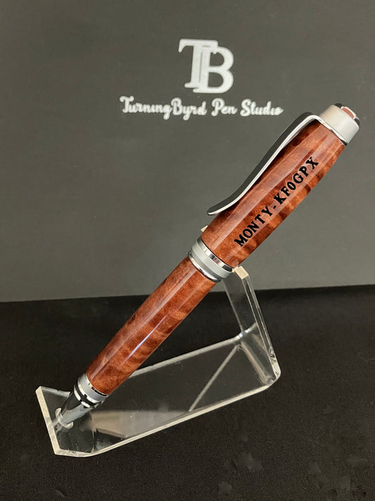 BP550-0124 Redwood Burl - Handcrafted Ballpoint Pen