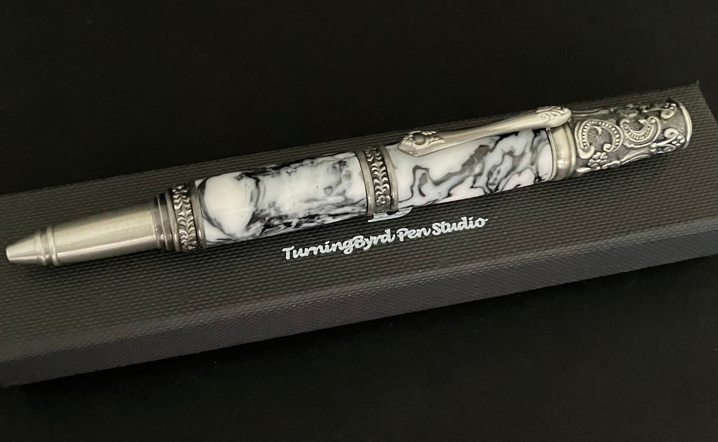 Antique Swirls - Handcrafted Ballpoint Pen