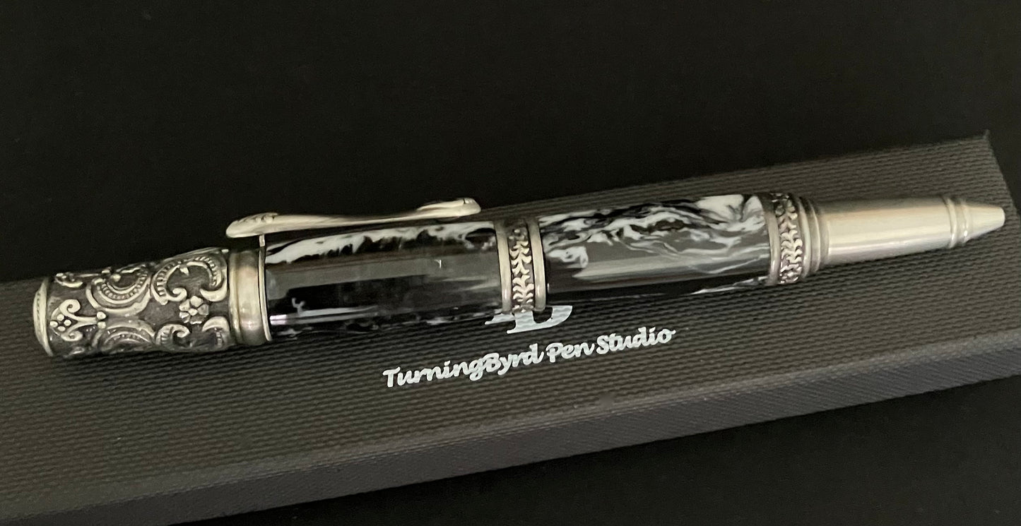 Antique Swirls - Handcrafted Ballpoint Pen