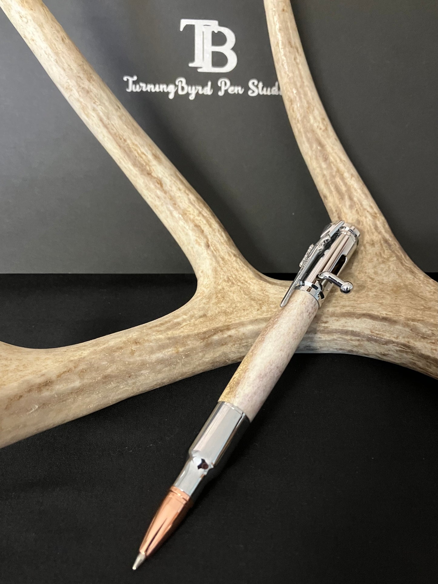 BP585-1124 Whitetail Antler - Handcrafted Ballpoint Pen