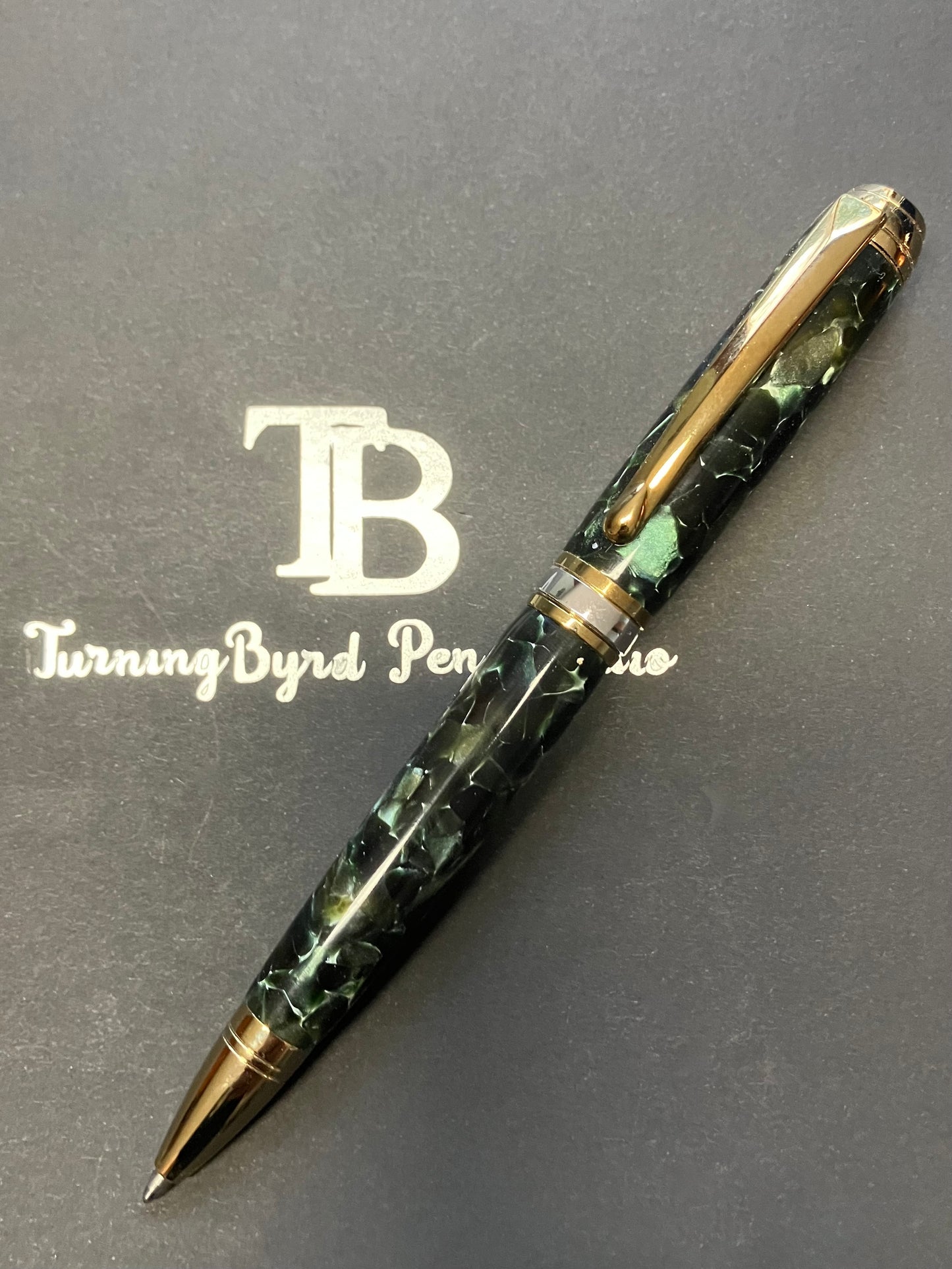 Classic Green - Handcrafted Ballpoint Pen