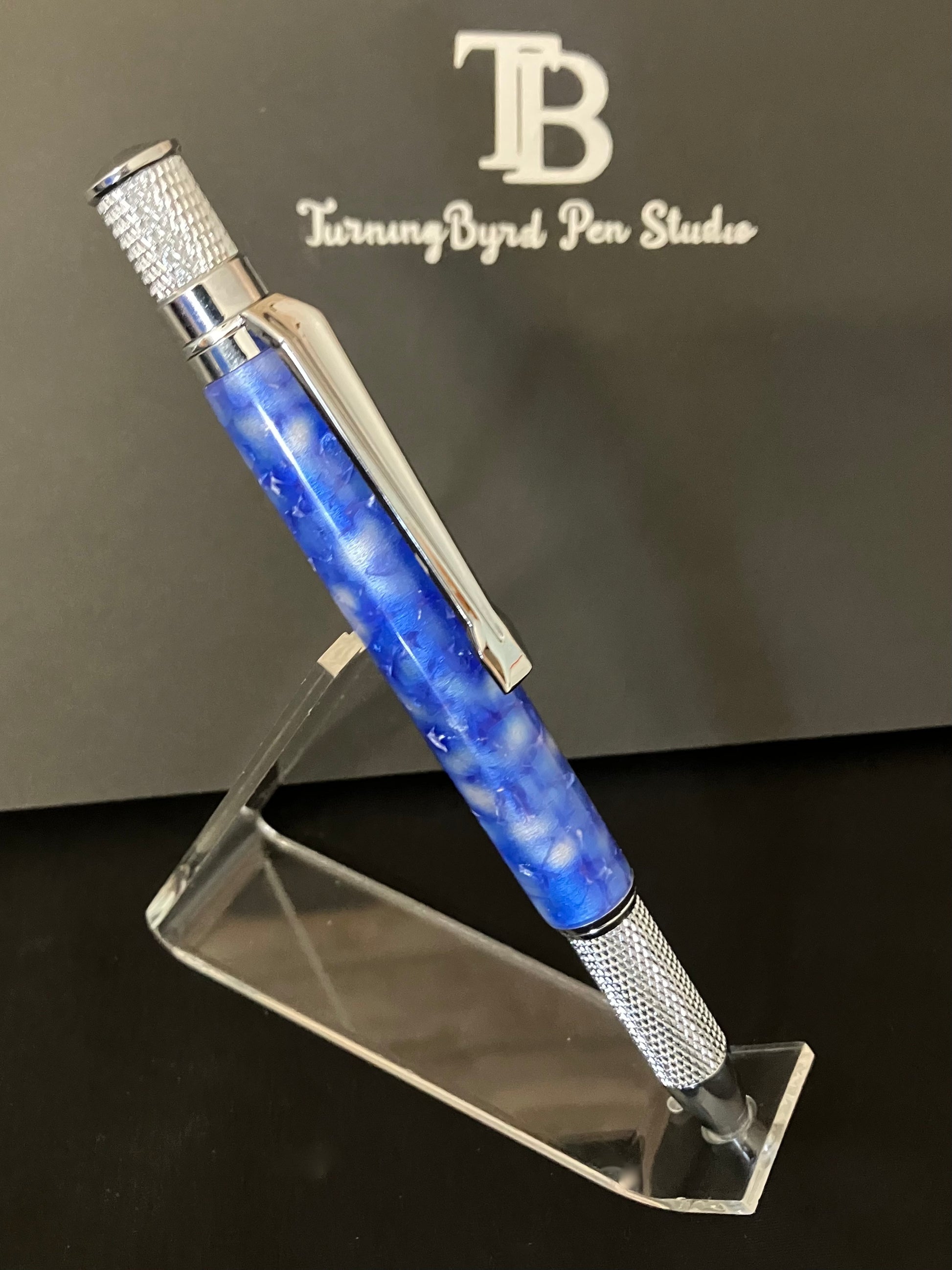 Blue & White - TurningByrd Pen Studio