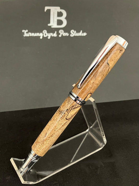 FP176-0424 Spalted Hackberry - Handcrafted FountainPen