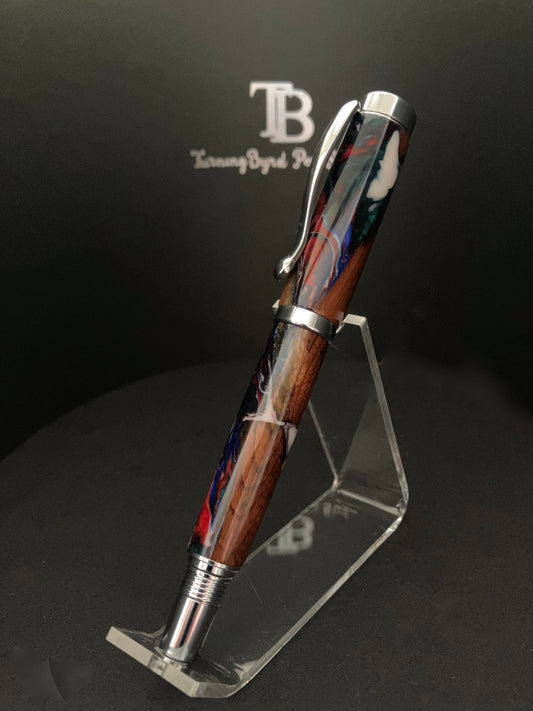 FP179-0124 Earth, Wind, Fire - Handcrafted Fountain Pen