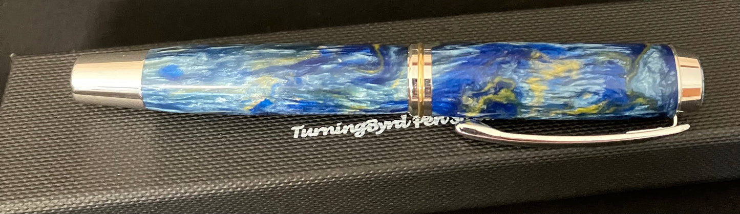 FP181-0824 Starry Night - Handcrafted Fountain Pen