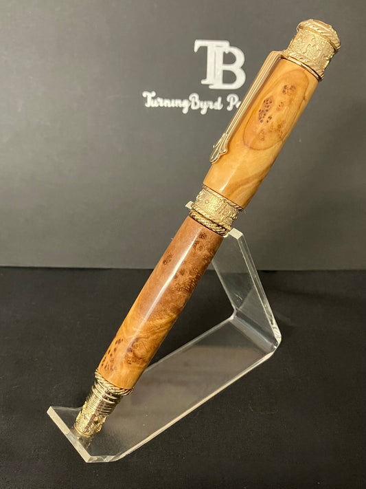 Faith, Hope, Love - Handcrafted Rollerball Pen - Gold