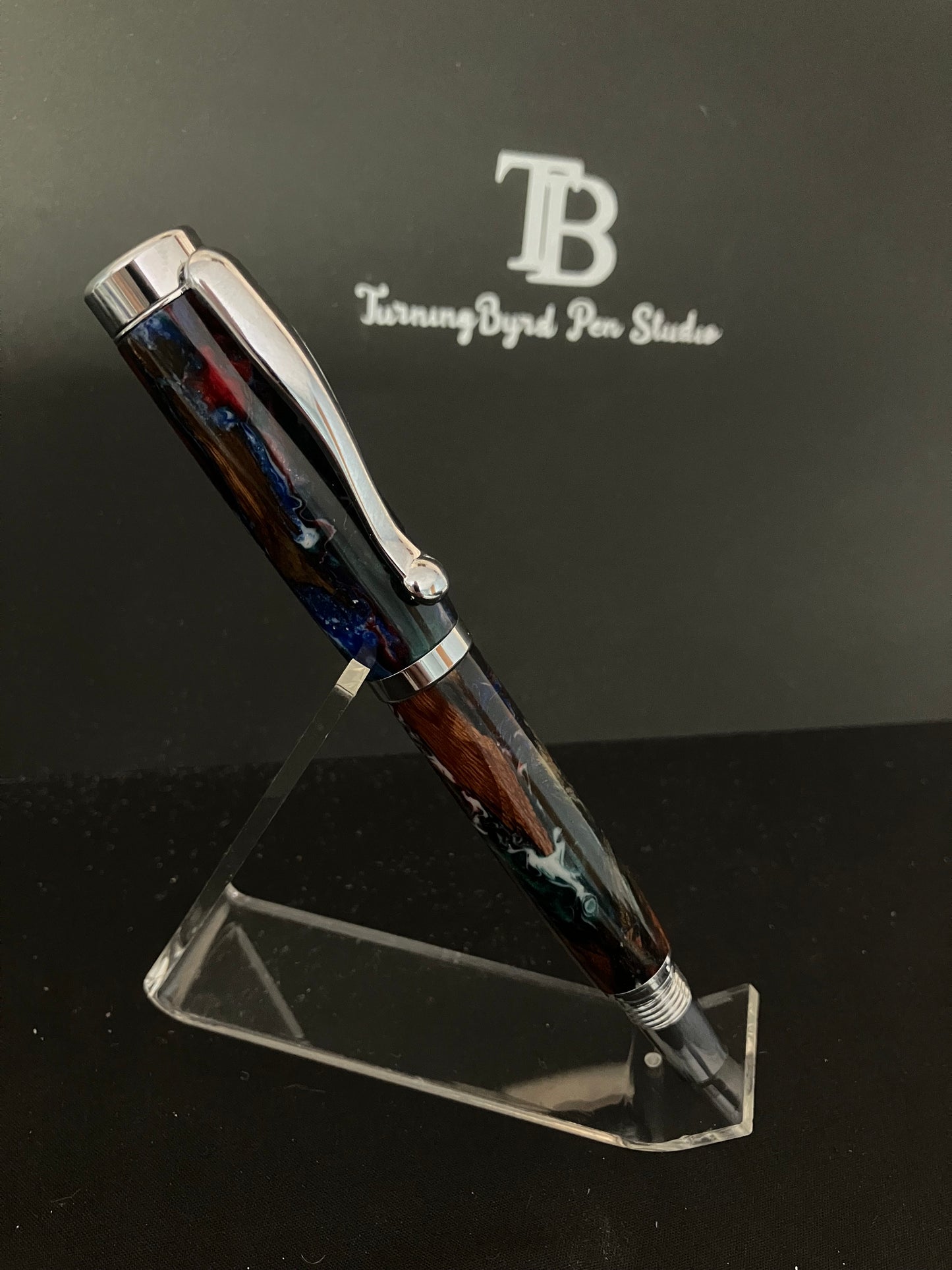 Earth, Wind, Fire - Handcrafted Rollerball Pen