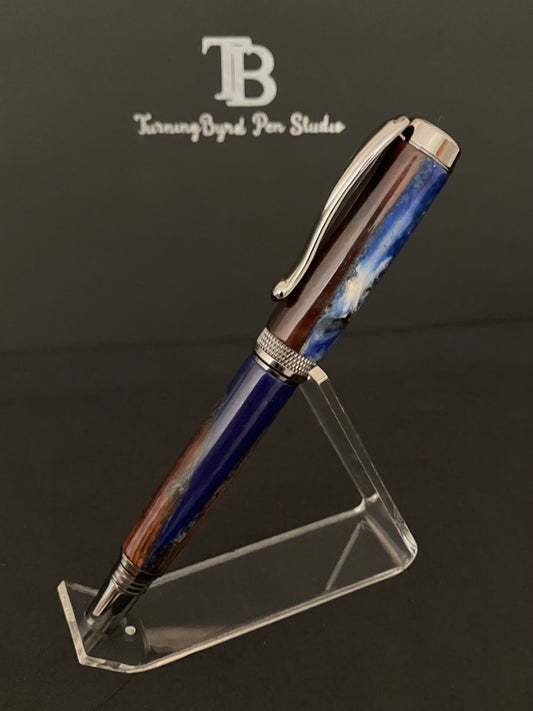 Stormy Seas - Handcrafted Rollerball Pen