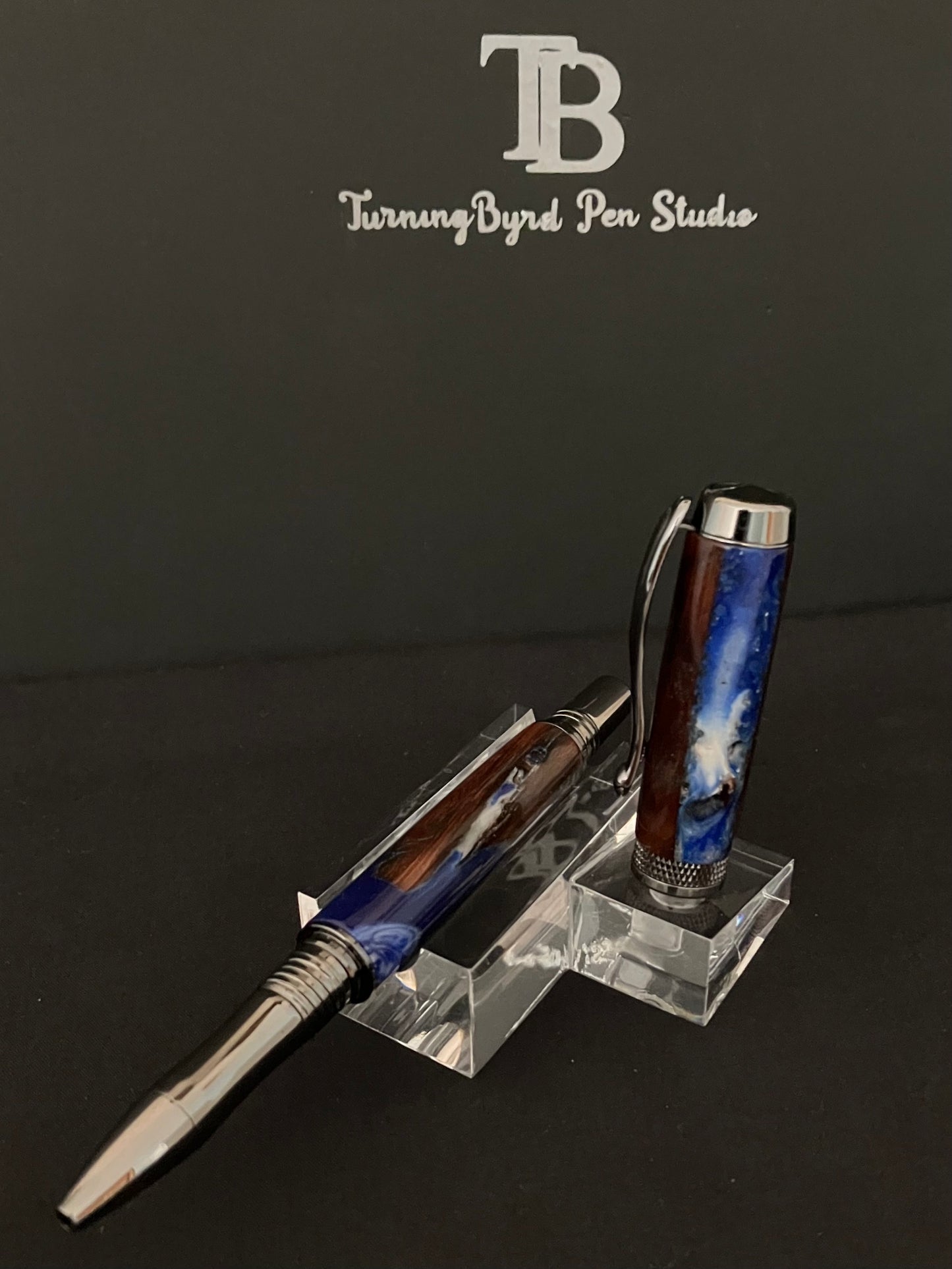Stormy Seas - Handcrafted Rollerball Pen