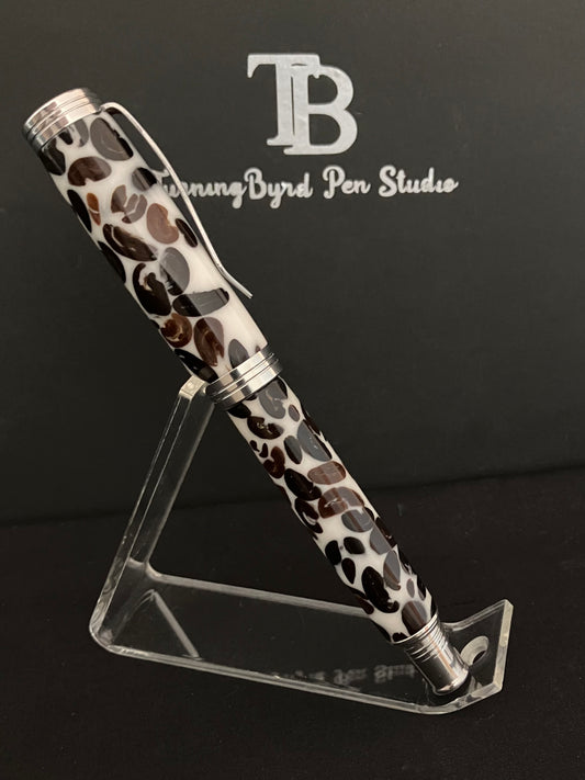 RB498-0923 Coffee and Cream Coffee Bean Rollerball Pen