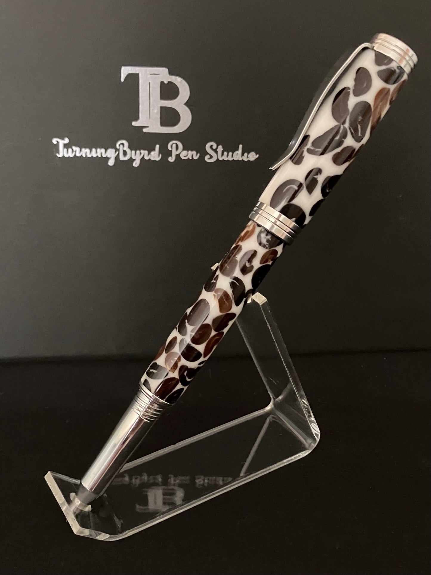 RB498-0923 Coffee and Cream Coffee Bean Rollerball Pen