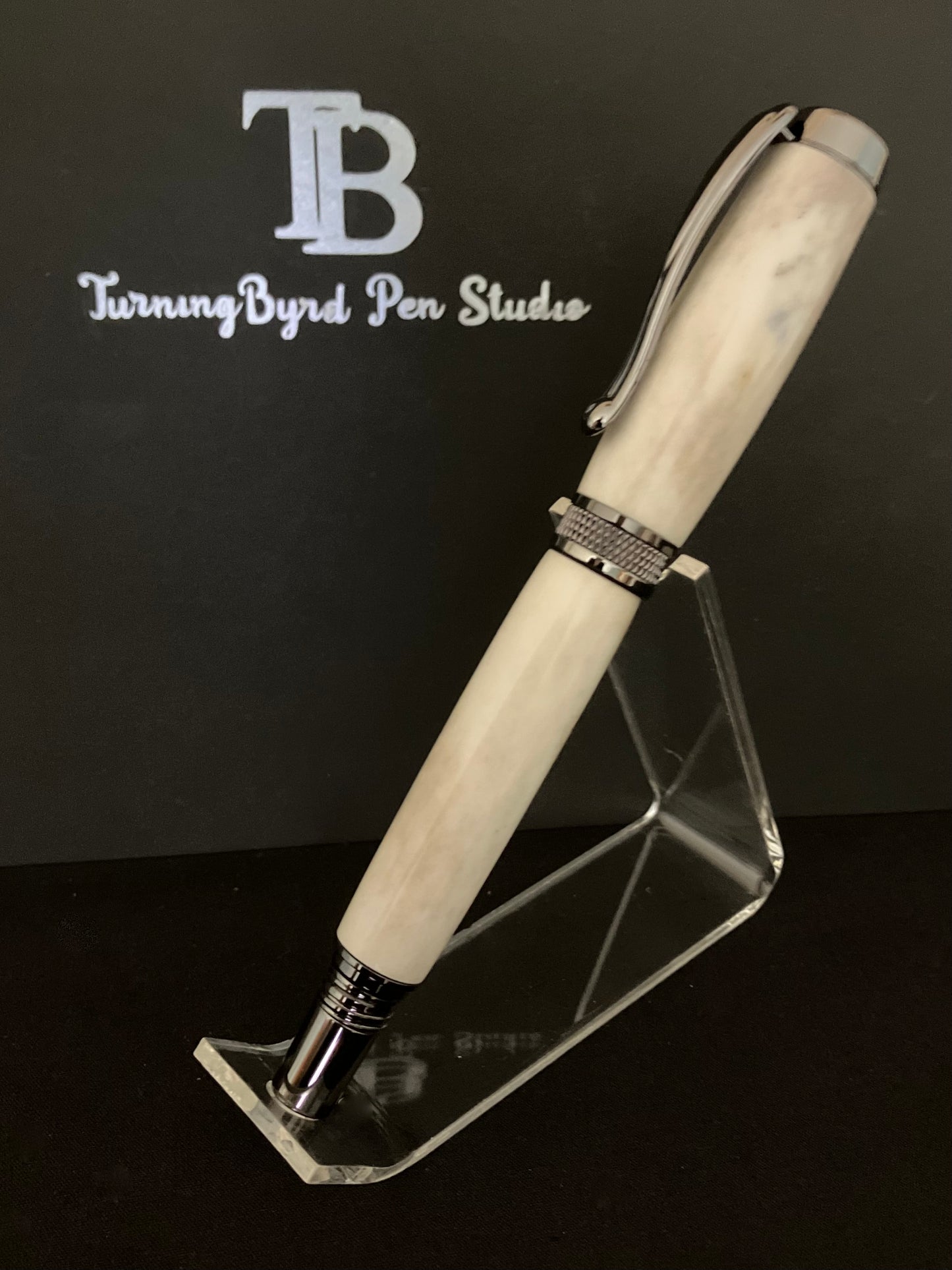 RB501-1023  Whitetail Antler - Handcrafted  RollerBall Pen