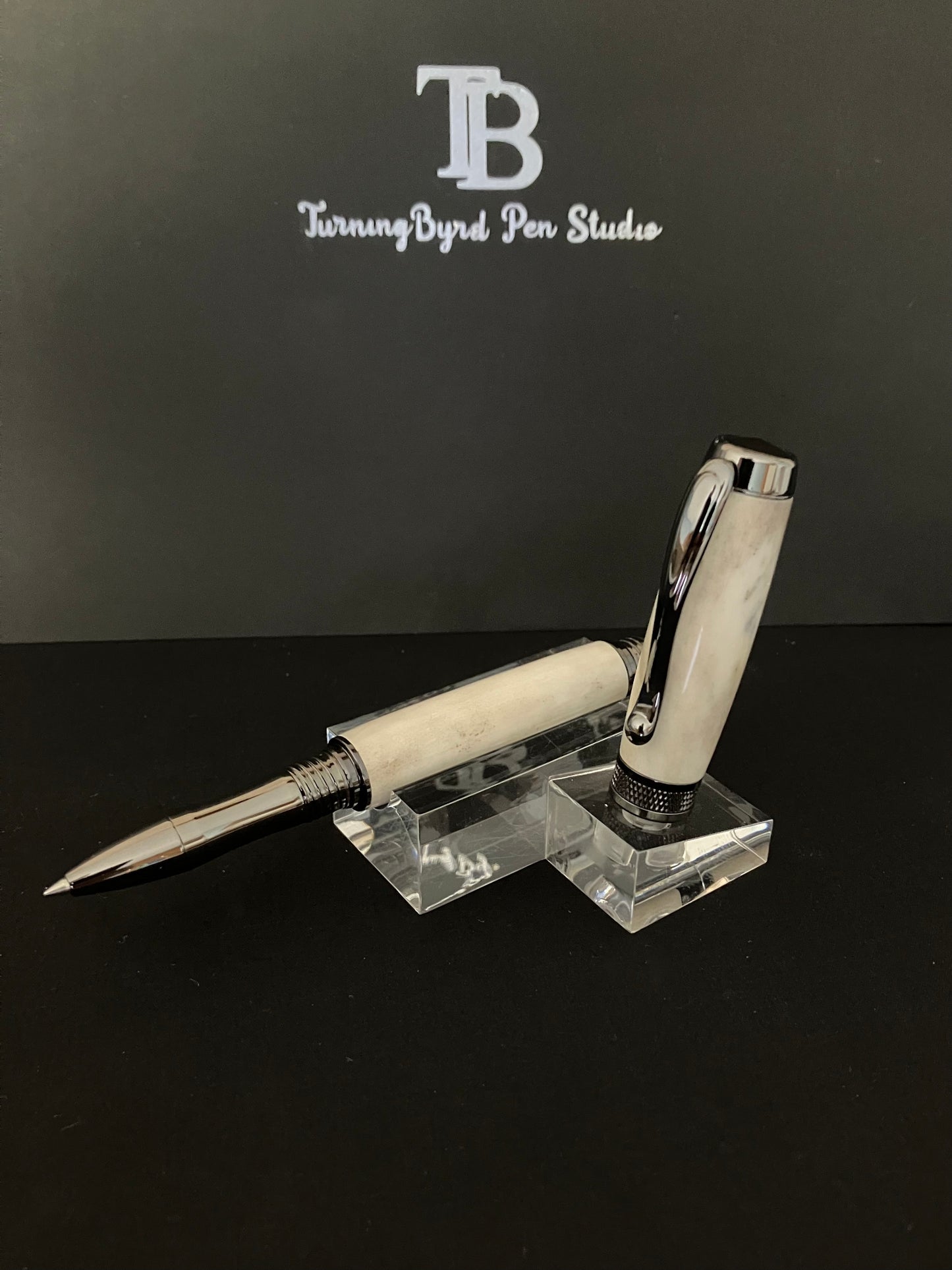 RB501-1023  Whitetail Antler - Handcrafted  RollerBall Pen