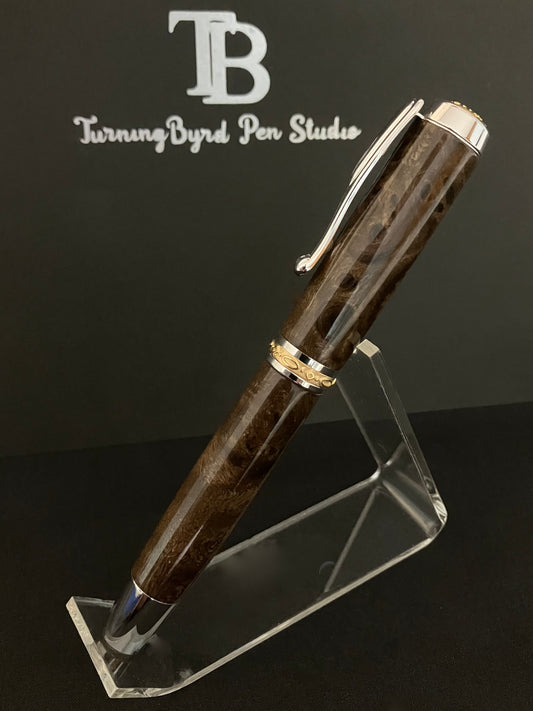 Chechen Burl - Handcrafted Rollerball Pen
