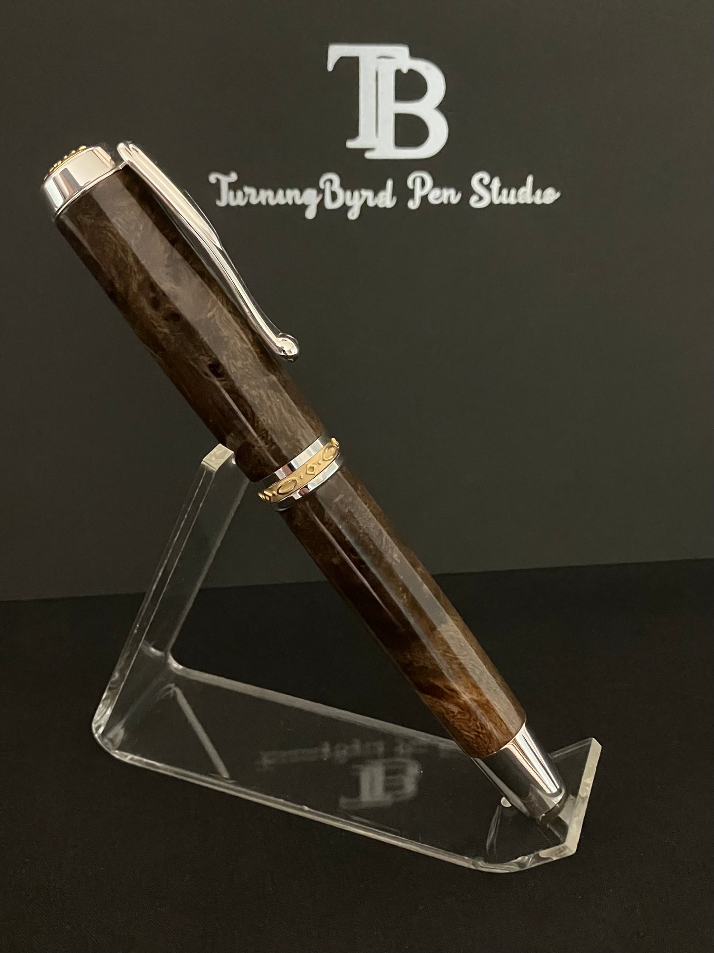 Chechen Burl - Handcrafted Rollerball Pen