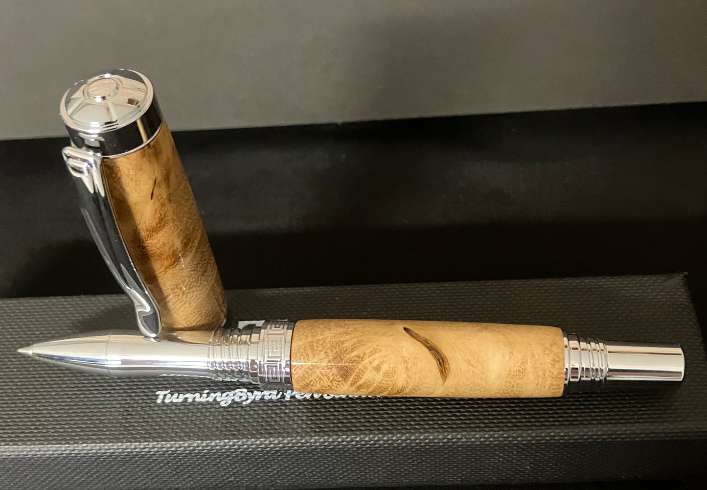 Black Locust Burl - Handcrafted Rollerball Pen