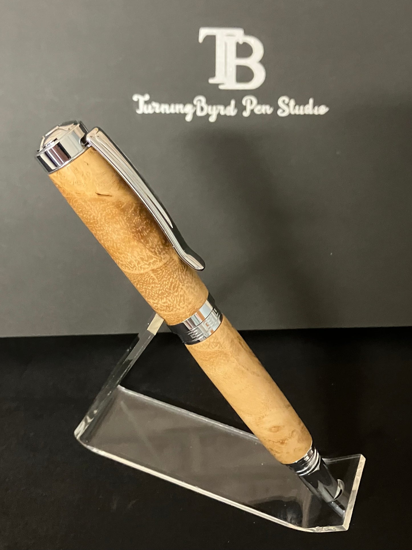 Black Locust Burl - Handcrafted Rollerball Pen