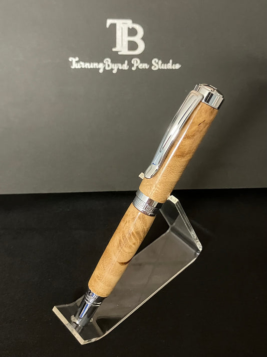 Black Locust Burl - Handcrafted Rollerball Pen