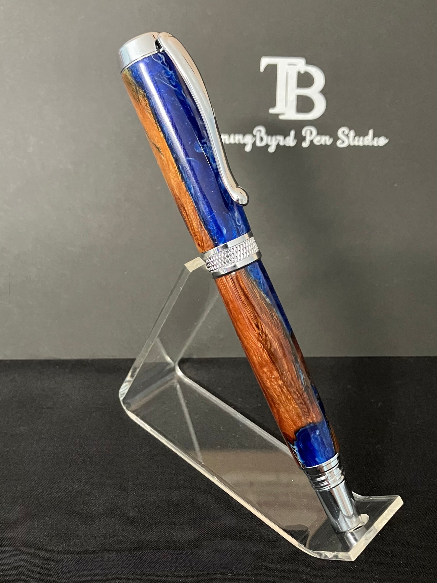 Stormy Seas - Handcrafted Rollerball Pen