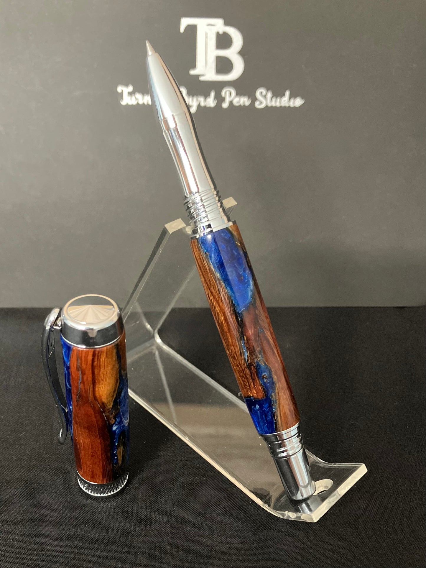 Stormy Seas - Handcrafted Rollerball Pen