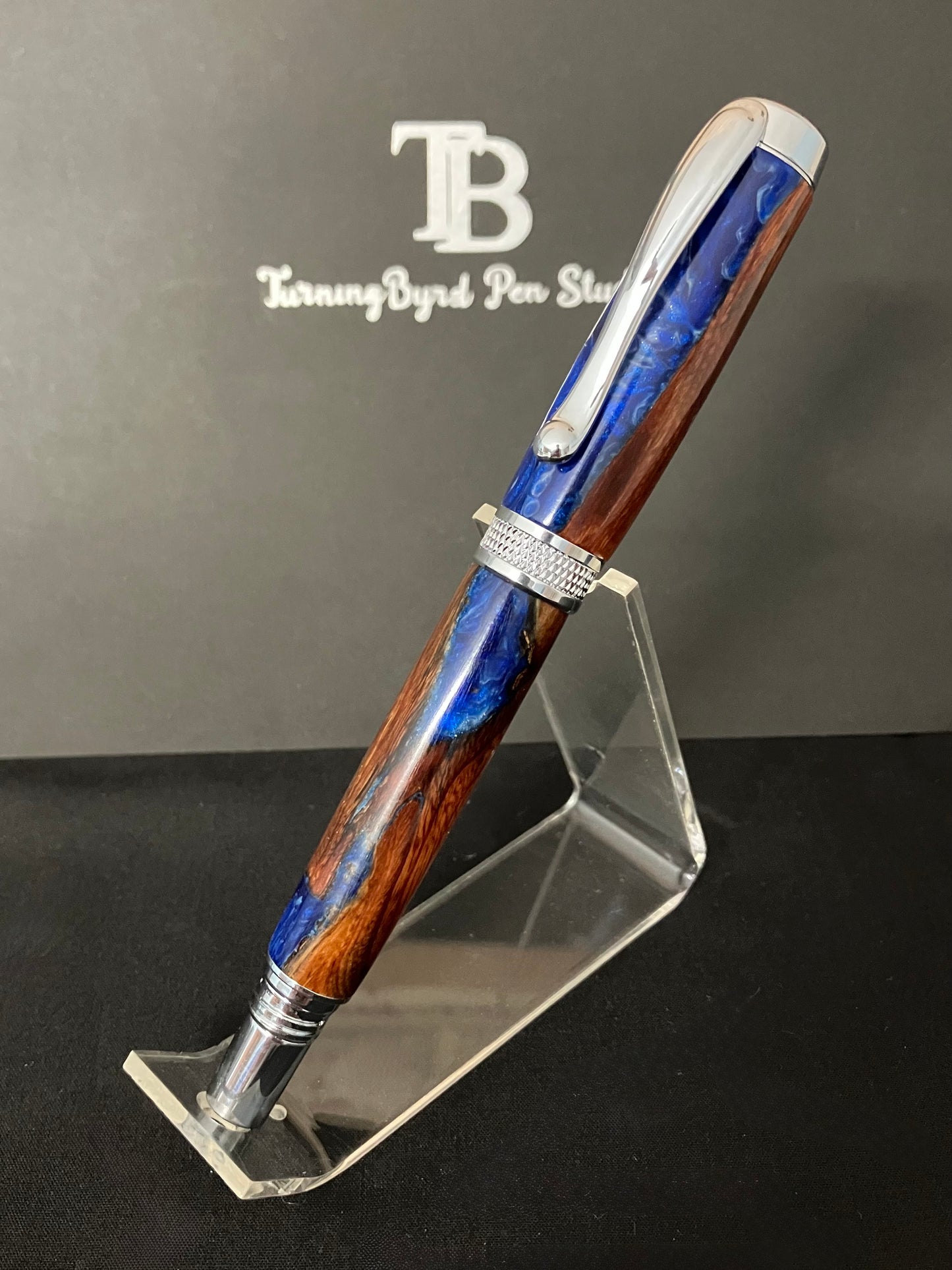 Stormy Seas - Handcrafted Rollerball Pen