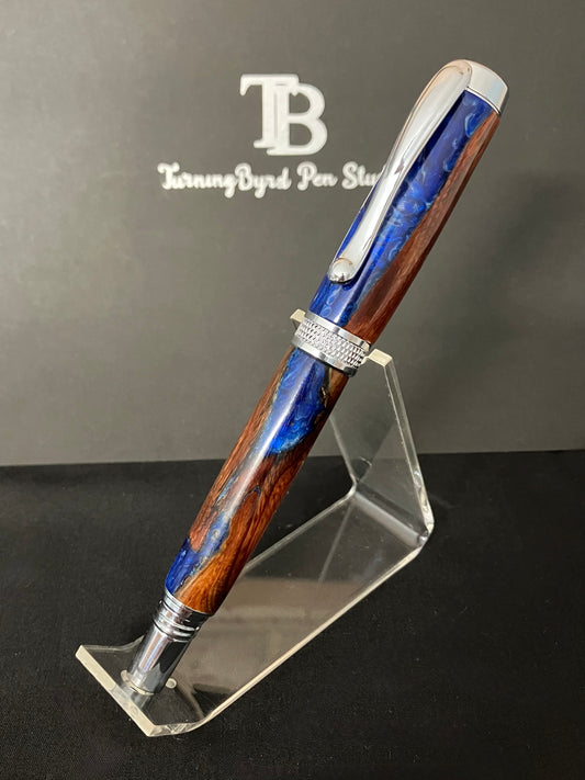 Stormy Seas - Handcrafted Rollerball Pen