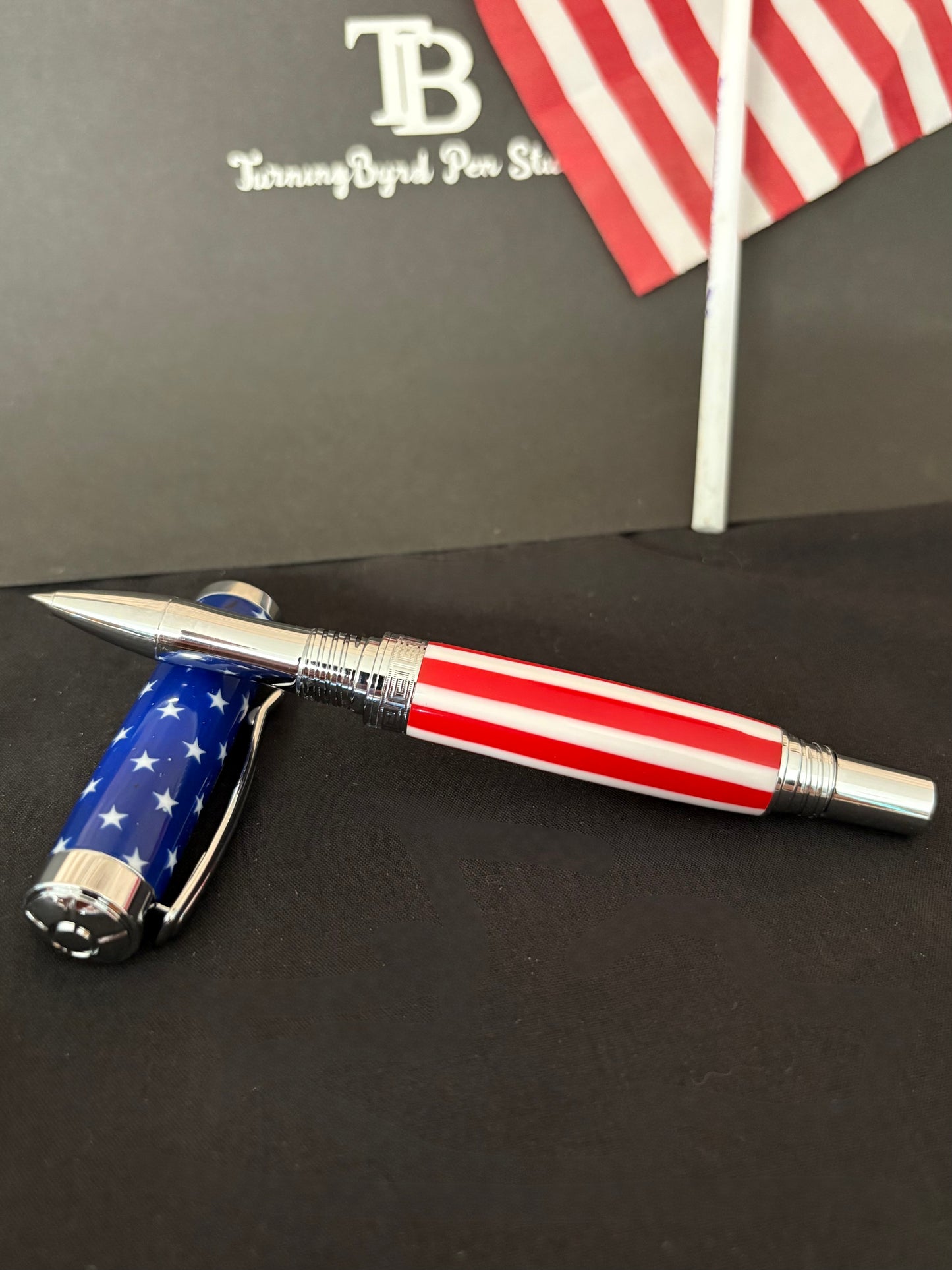 Stars and Stripes - Handcrafted Rollerball Pen