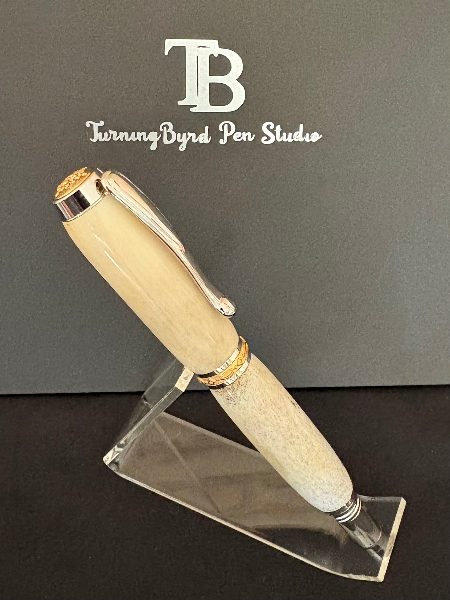 Red Stag Antler — Handcrafted Rollerball Pen