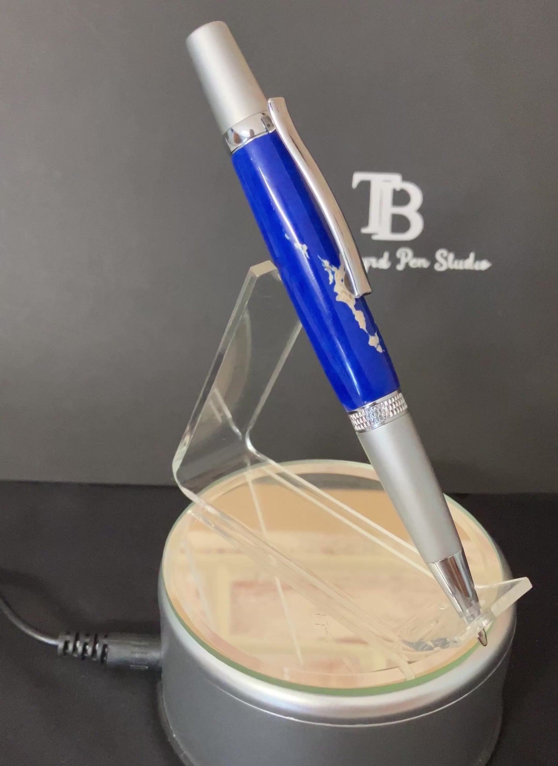 Chilean Blue Lapis Handcrafted Ballpoint Pen