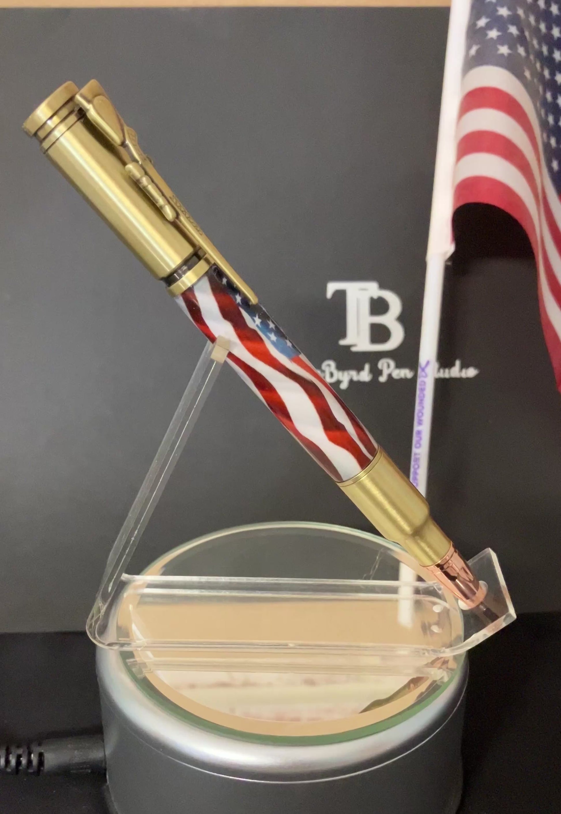 US Flag- Handcrafted Ballpoint Pen