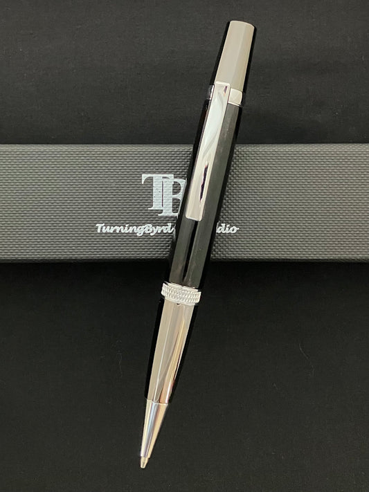 Nigerian Ebony with Platinum and black titanium plating