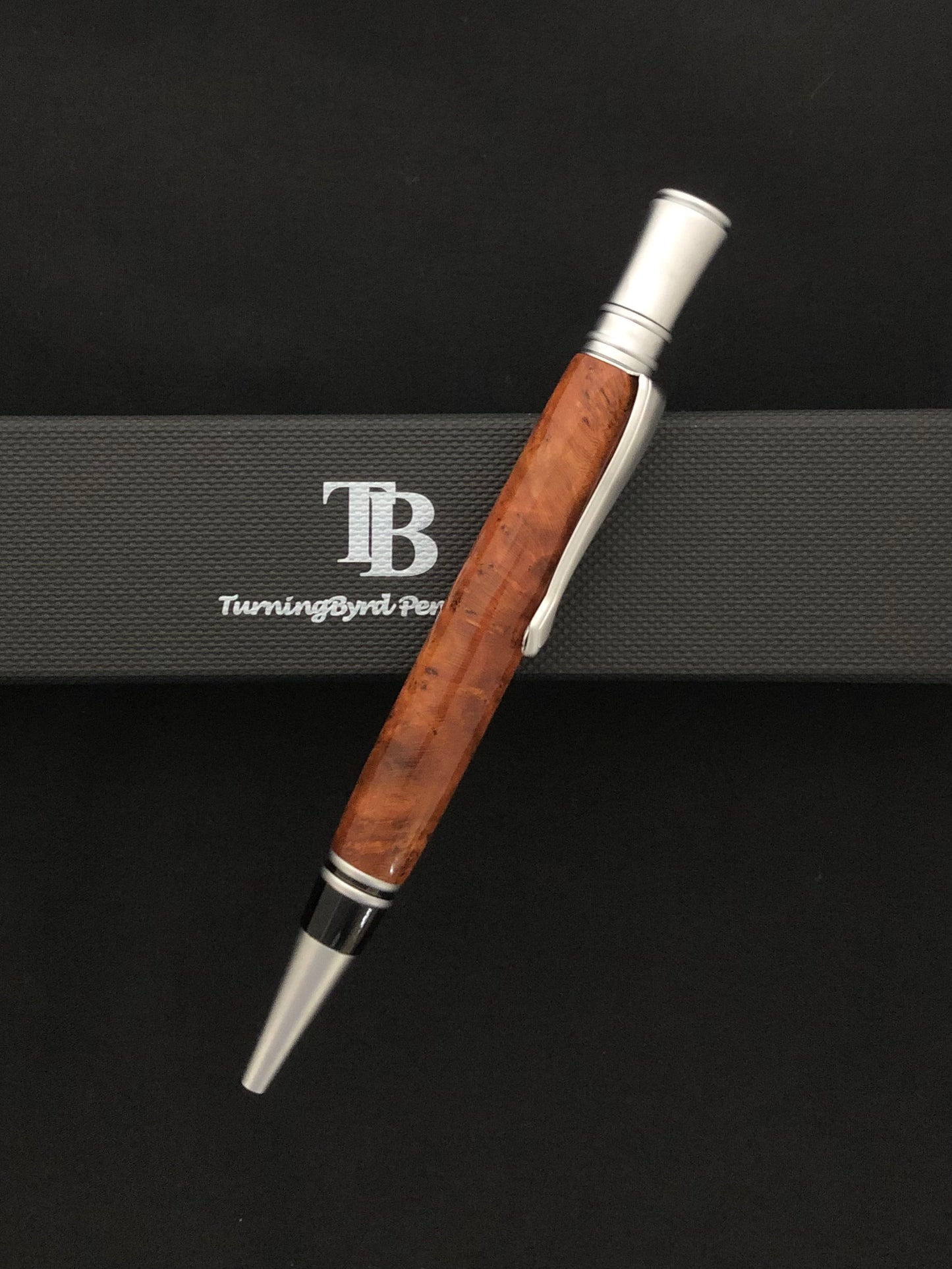 BP427-1221  Cherry Burl - Handcrafted Ballpoint Pen