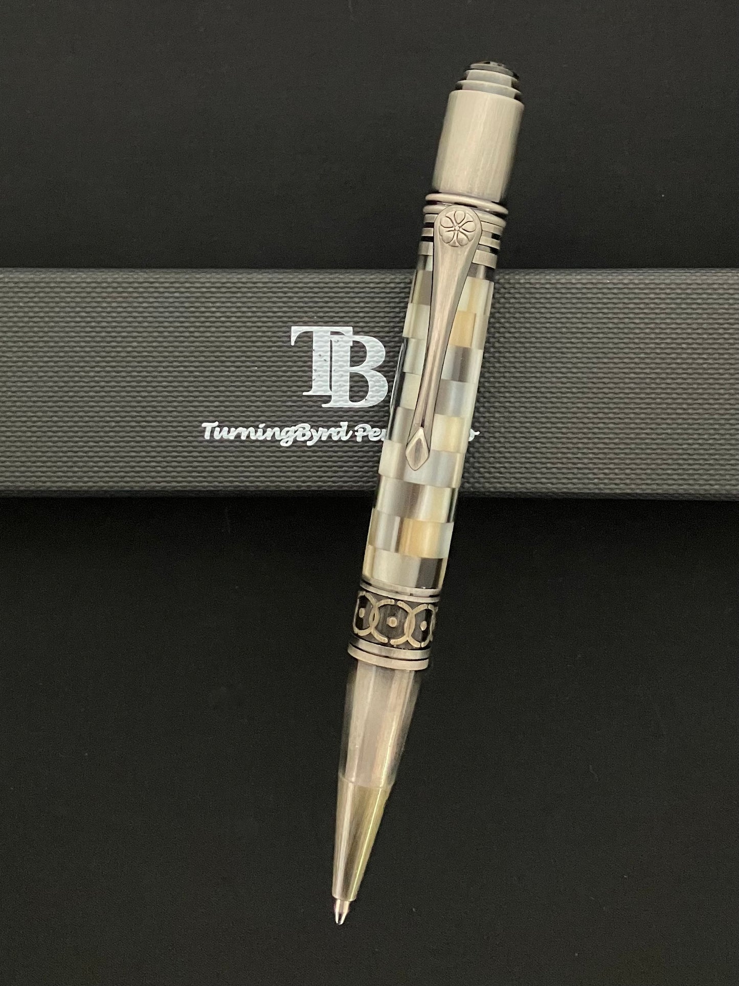 Antique Rose copper plating with segmented acrylic body "City Lights"