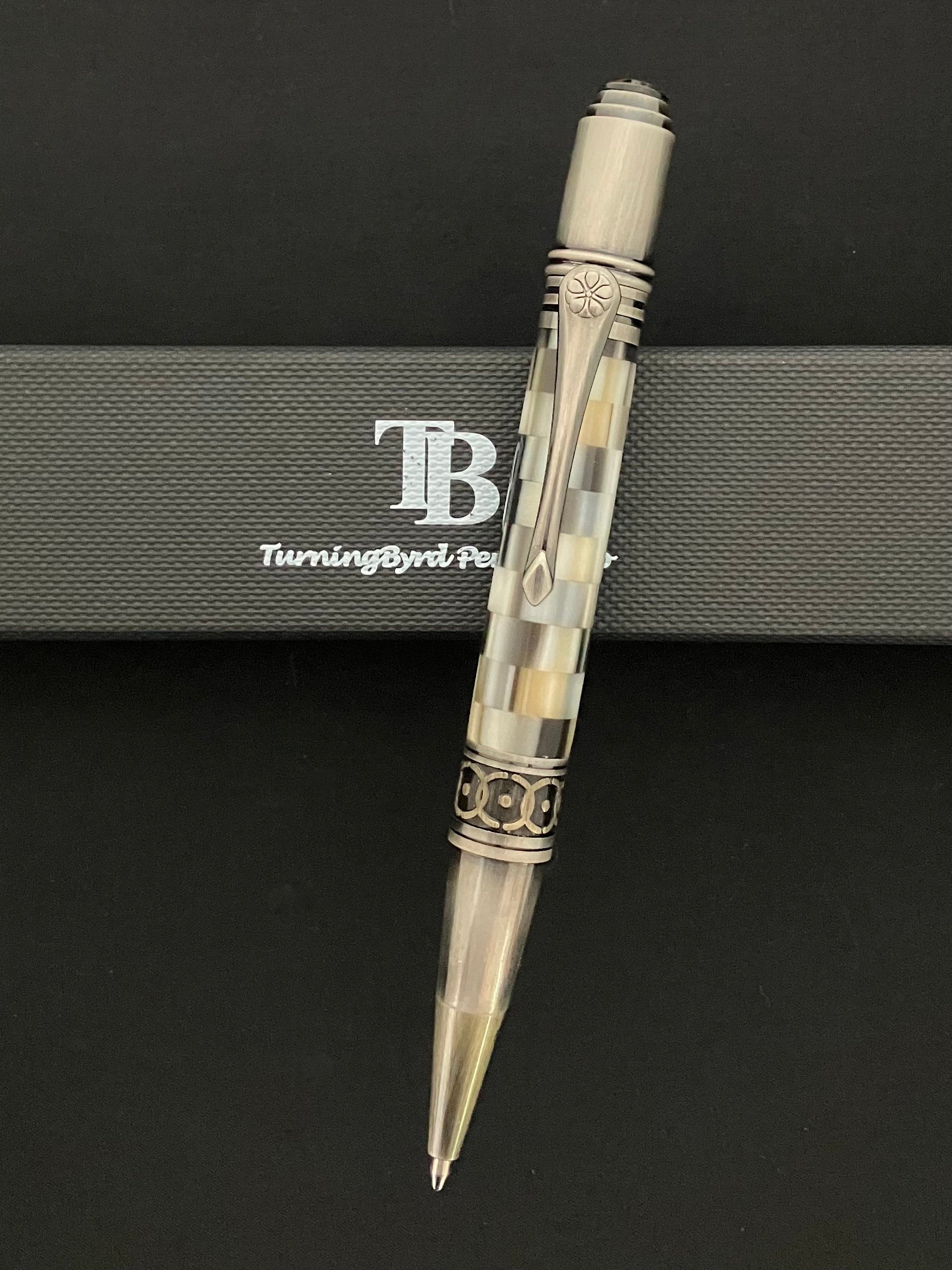 Antique Rose copper plating with segmented acrylic body "City Lights"