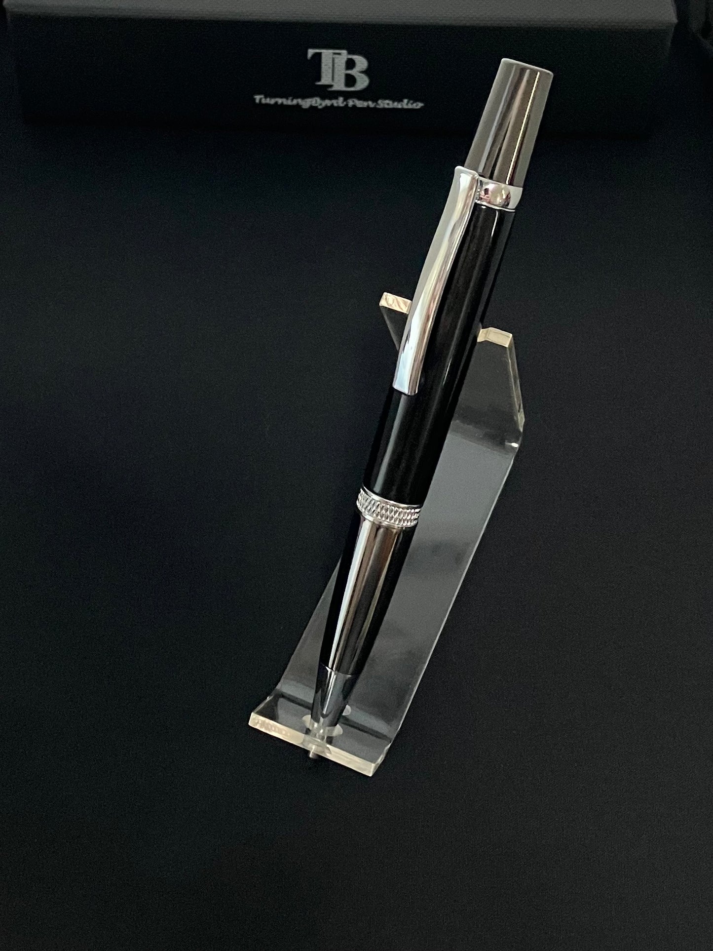 Nigerian Ebony with Platinum and black titanium plating