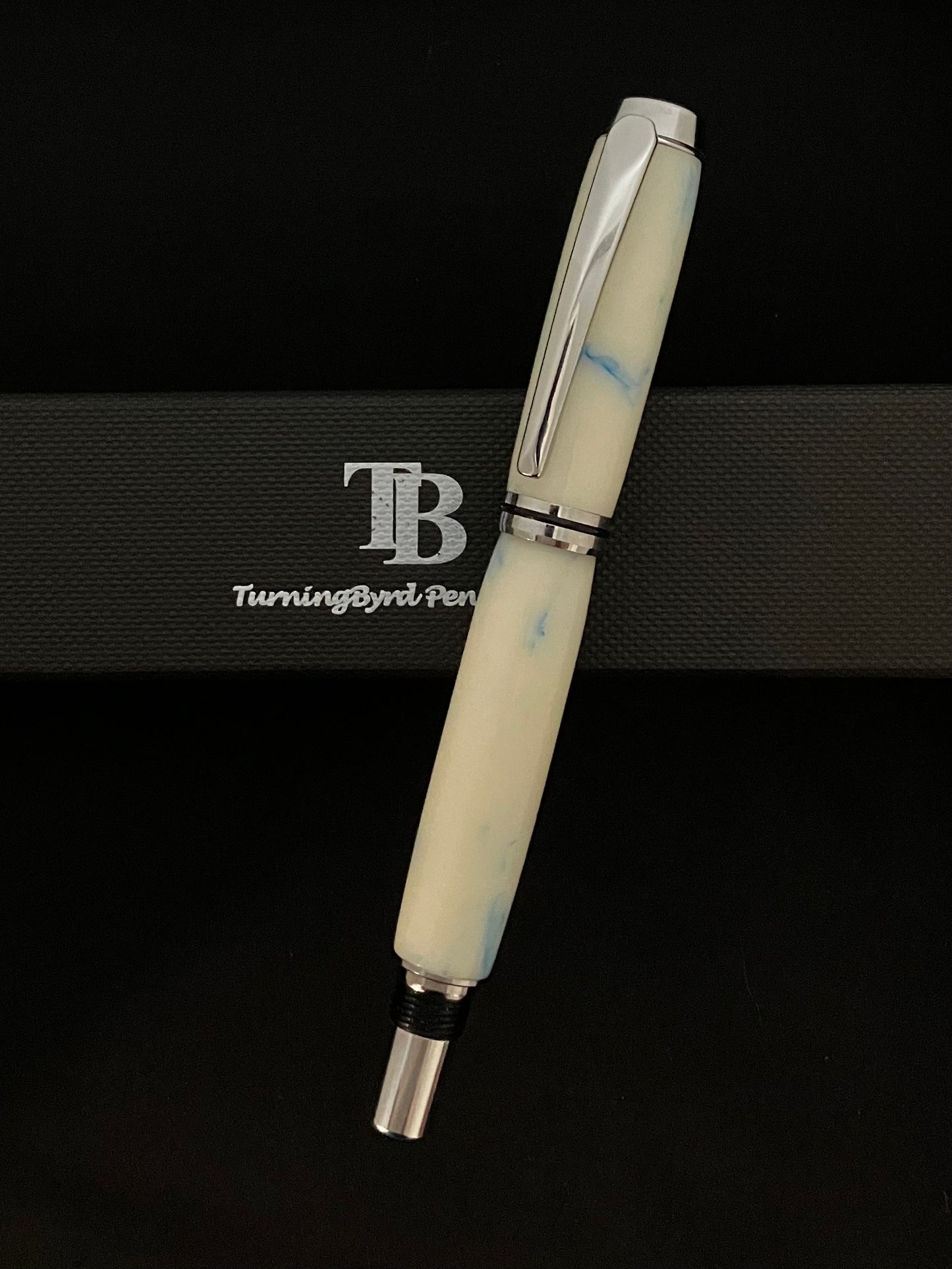 Blue Bits - Handcrafted Rollerball Pen