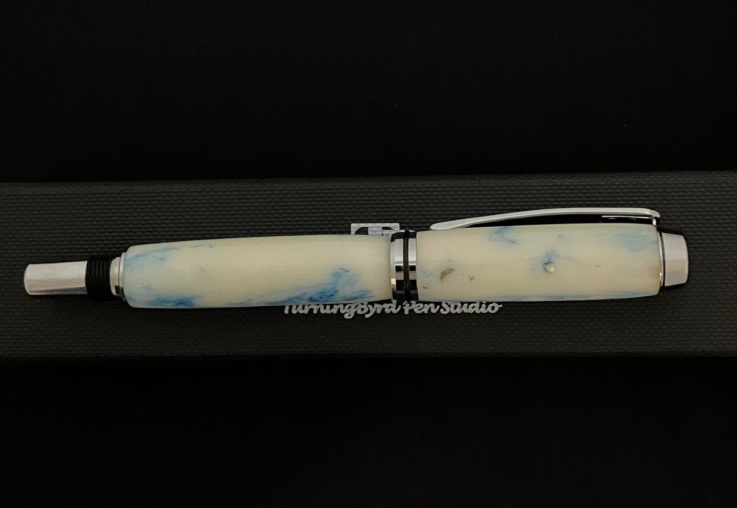 Blue Bits - Handcrafted Rollerball Pen