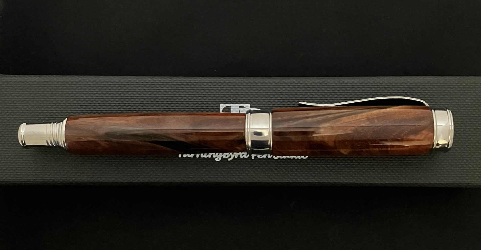 Turkish Walnut with USA Stainless Steel Rollerball Pen