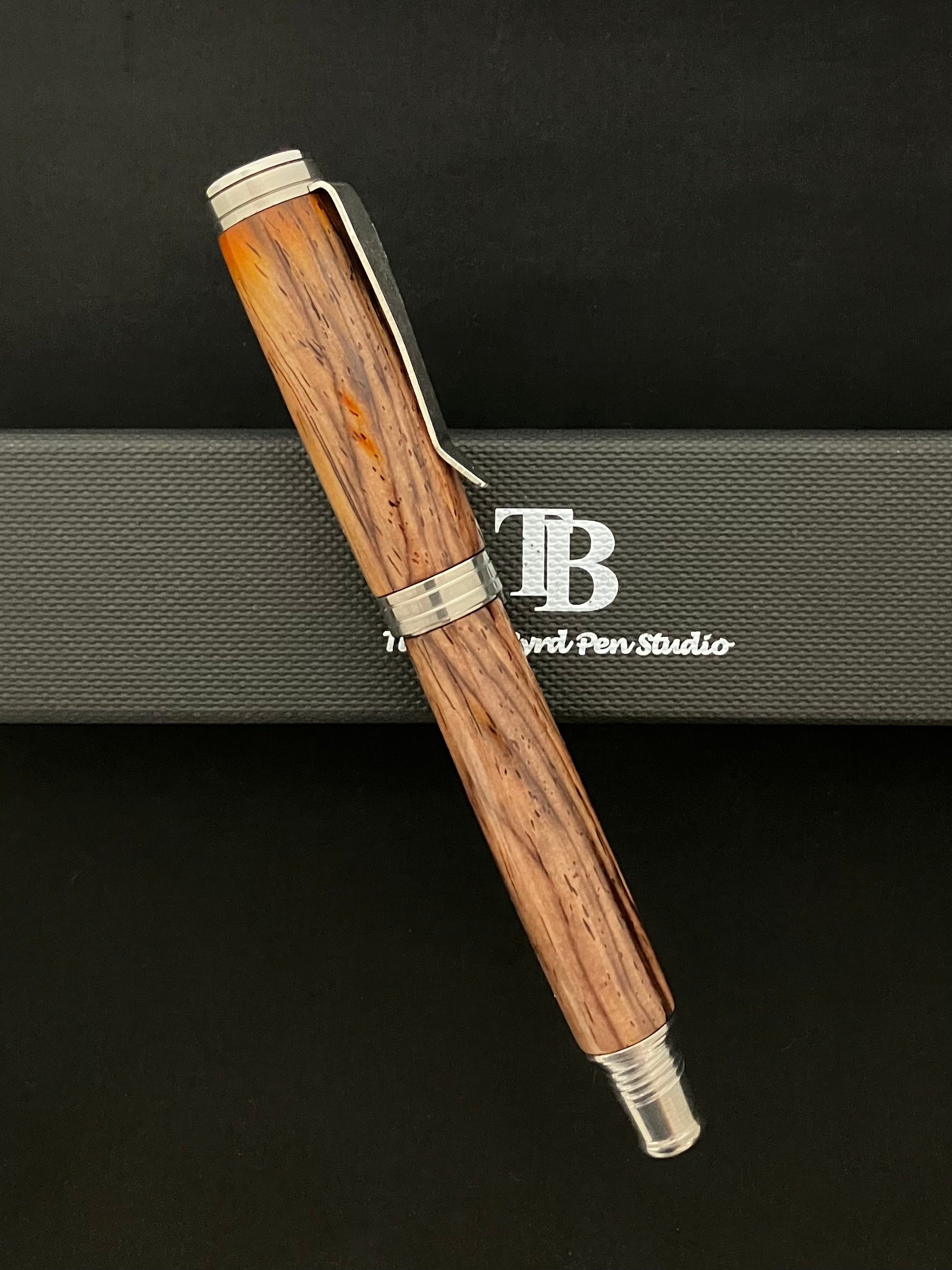 Cocobolo rollerball pen - with USA stainless Steel
