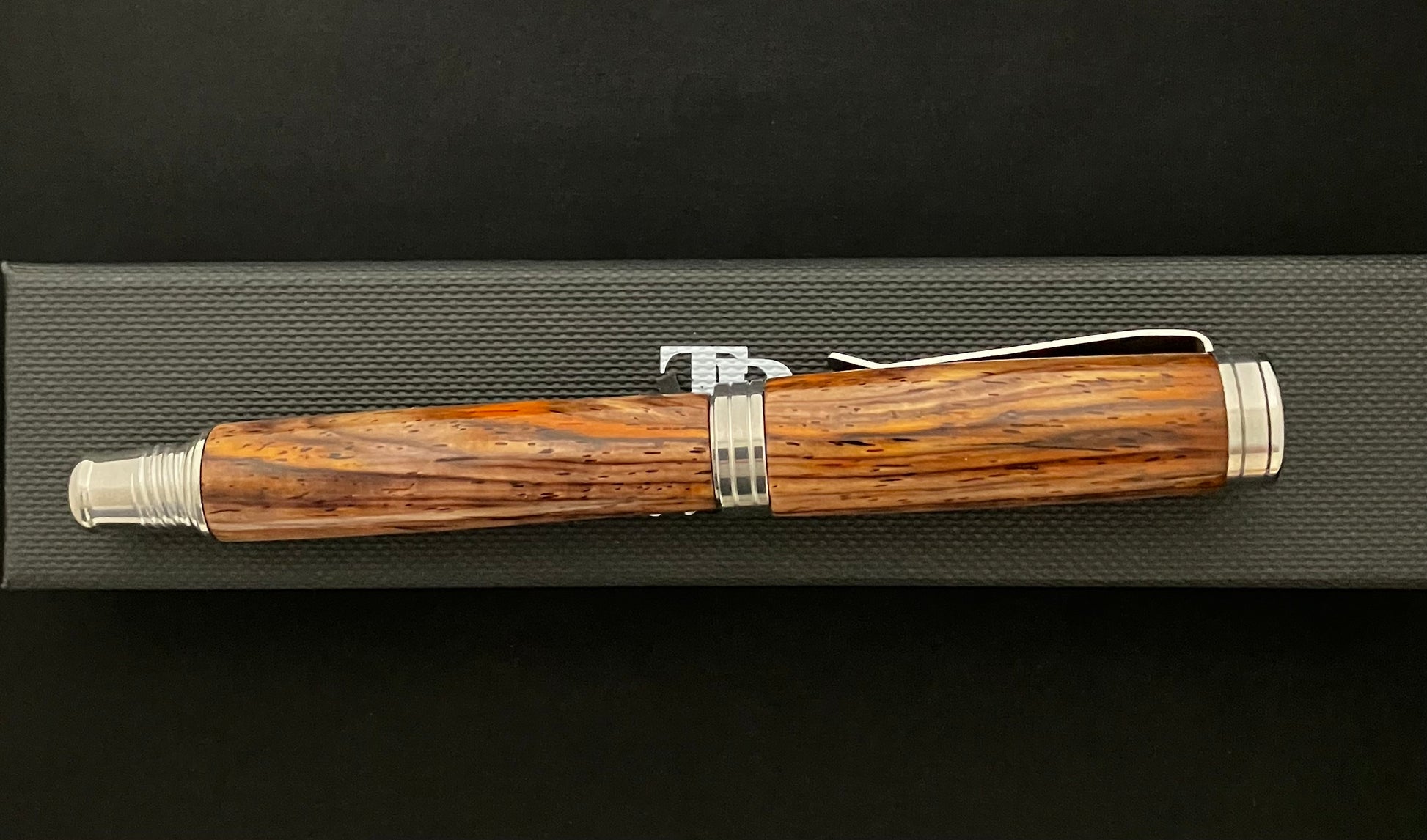 Cocobolo rollerball pen - with USA stainless Steel