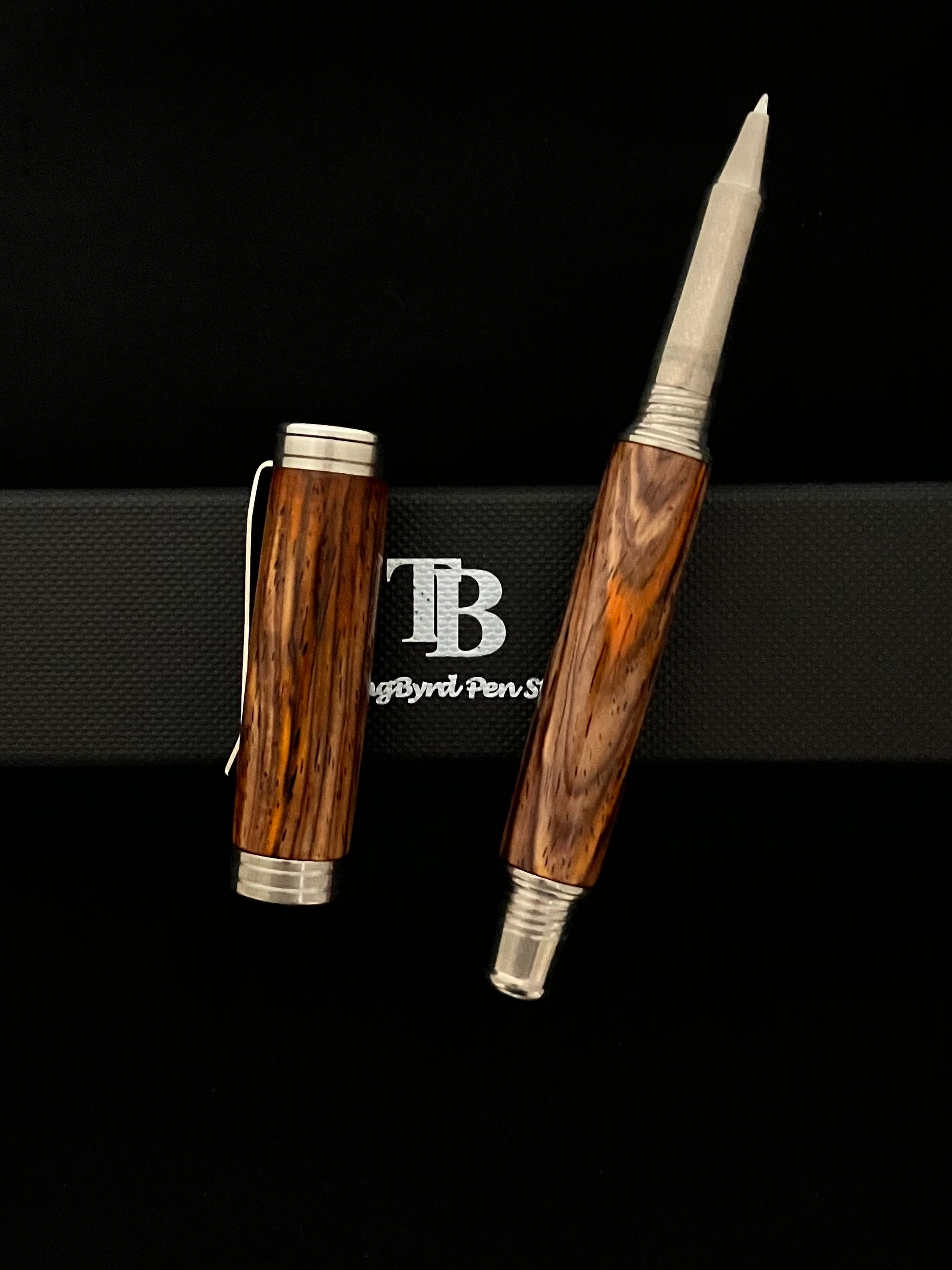 Cocobolo rollerball pen - with USA stainless Steel