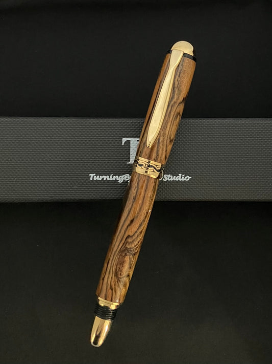 RB461-0822  Bocote - Handcrafted Rollerball Pen