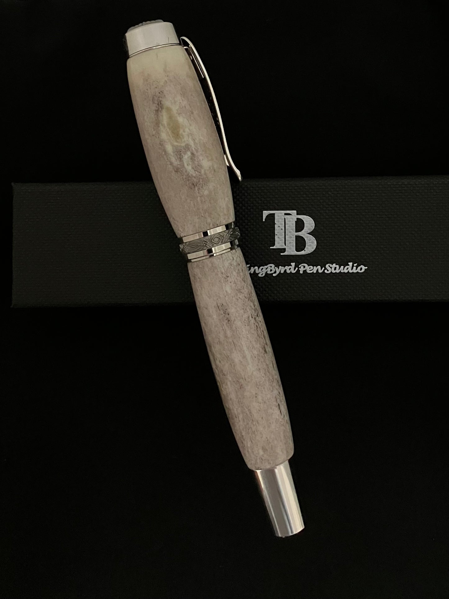 RB465-1022P  Whitetail Antler - Handcrafted  RollerBall Pen