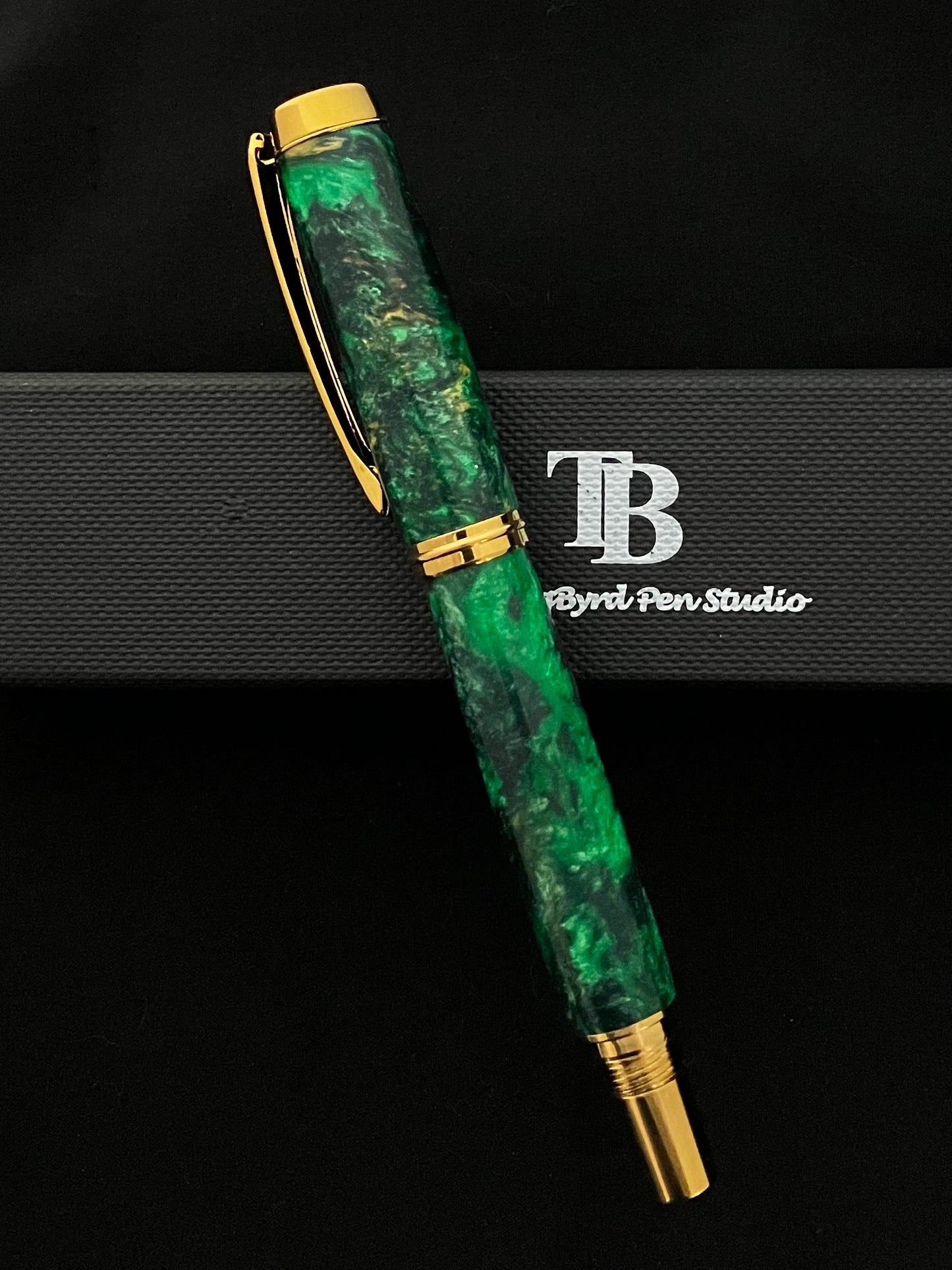 RB467-1022  Dark Forest - Handcrafted Rollerball Pen